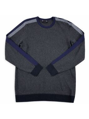 M&S Jumper Sweater Men's Crewneck Knit Grey Large - New Without Tags